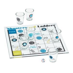 Fifth Avenue Crystal 8 Pc Shooters and Ladders Drinking Game